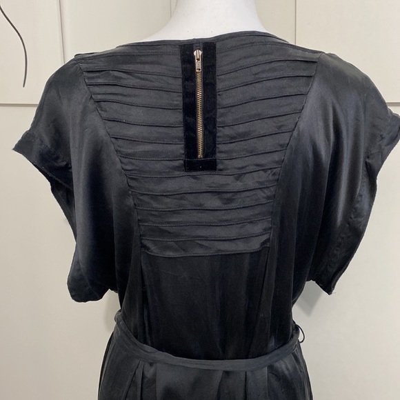 Bruuns Bazaar Silk Dress Black Color Size L - Picture 6 of 11